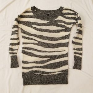 Express zebra print sweater
